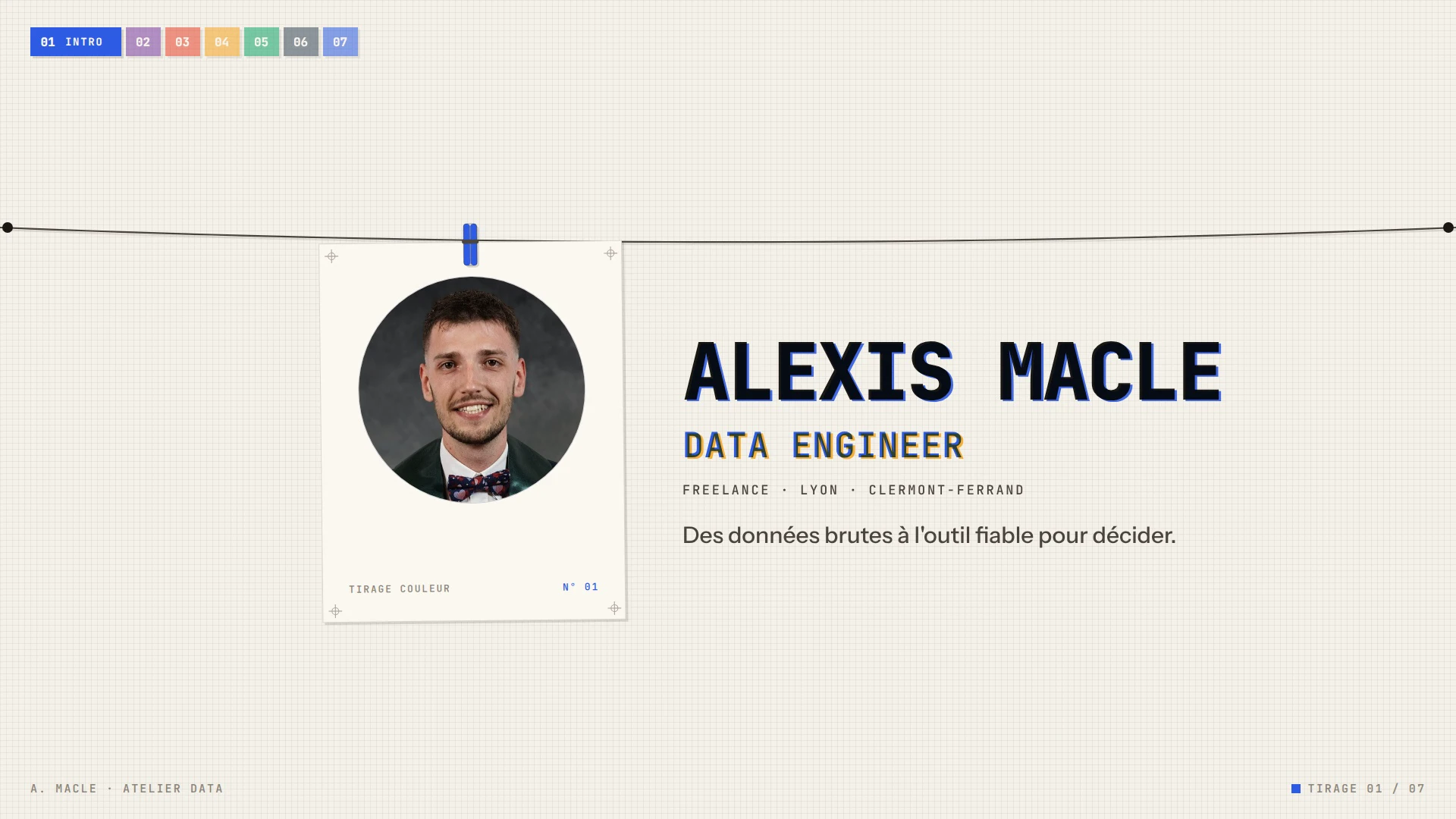Alexis Macle, Data Engineer, freelance en région Auvergne-Rhône-Alpes.